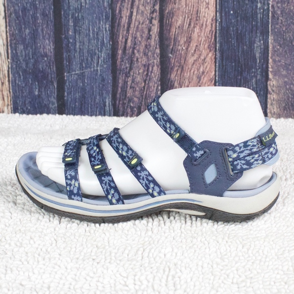 L.L. Bean Shoes - LL Bean Blue Strappy Ankle Strap Sport Sandals 6